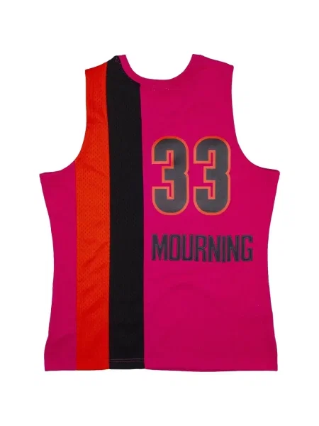 Cămașă Mitchell & Ness din jerseu roz