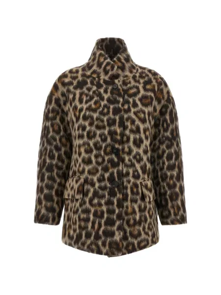 Palton Alberto Biani cu imagine cu imprimeu animal print