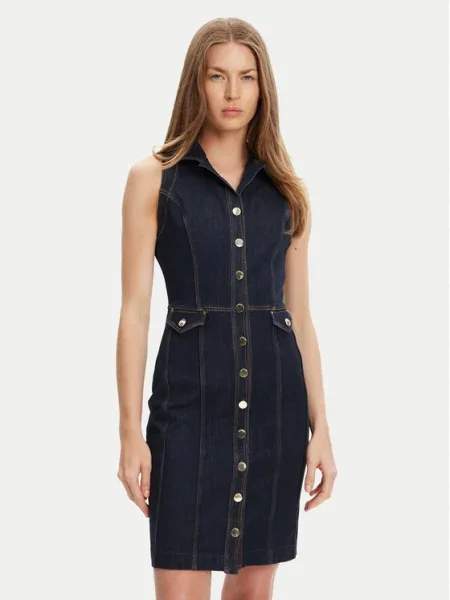 Guess Дънкова рокля Тъмносин синьо