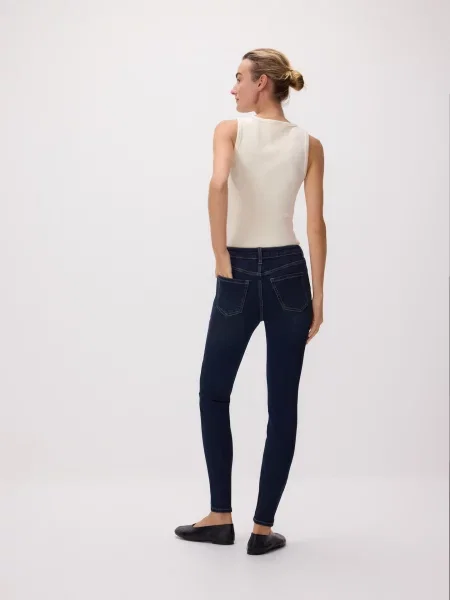 Reserved Джинси slim fit із подовженими штанинами темно-синій сині