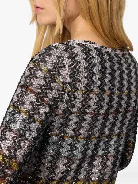 Rochie mini Missoni de costum argintiu