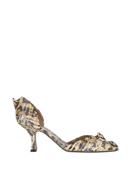 Полуотворени обувки The Erose с принт с леопардов принт