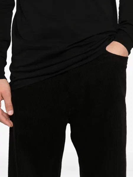 Pantaloni Rick Owens de catifea cord negru