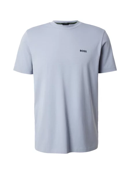 BOSS Tricou Albastru deschis gri