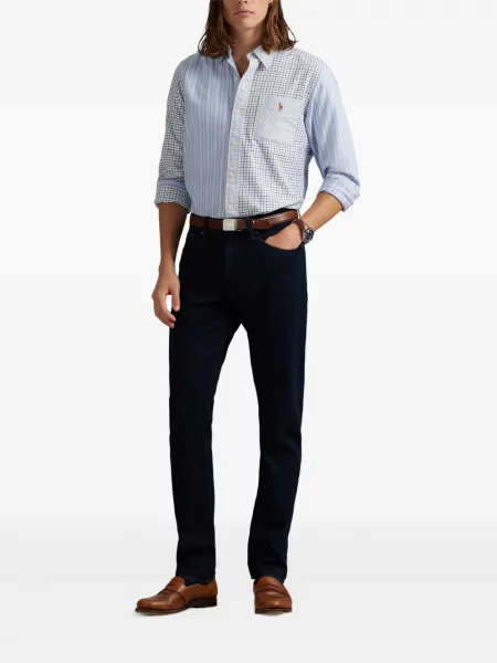 Μικρός κασκέτο Polo Ralph Lauren με χαμηλή μέση υφαίνω διαγωνίως πράσινο