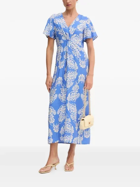 Rochie midi Lola_casademunt cu imagine albastru