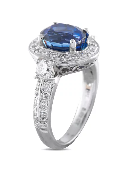 Cocktail diamant inel Lb Exclusive argintiu