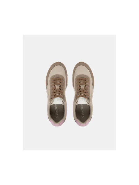 Dámske tenisky Calvin Klein Retro Runner Lace Up MG chateau/taupe/fragrant lilac khaki
