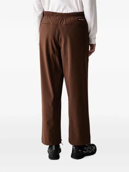 Pantaloni Columbia cu autograf maro