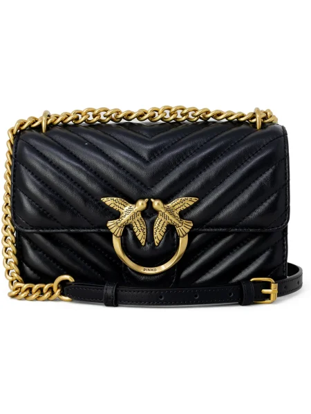 Geanta crossbody Pinko din piele negru