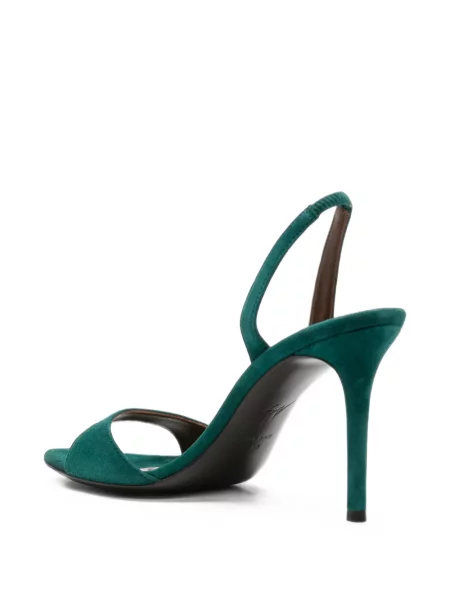 Sandale Giuseppe Zanotti din piele de căprioară slingback verde