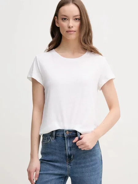 Pepe Jeans Plátěné tričko MEGAN bílé