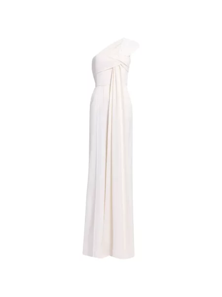 Salopetă Elie Saab asimetrică alb