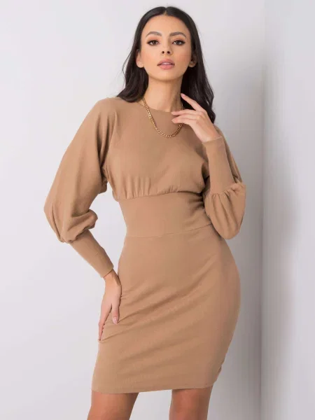 Rochie Fashionhunters de costum bej
