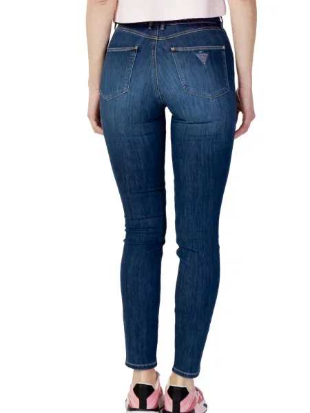 Jeansy skinny Guess niebieskie