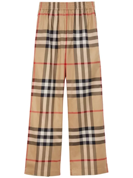 Pantaloni Burberry în carouri