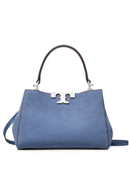 Geantă Tory Burch din nubuc albastru