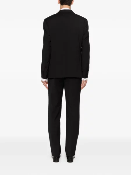 Costum Manuel Ritz din satin cu rever negru