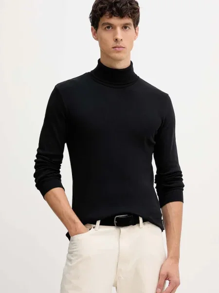 Majica z dolgimi rokavi Marc O'Polo črna