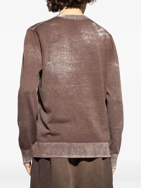 Pulover Diesel cu broderie maro