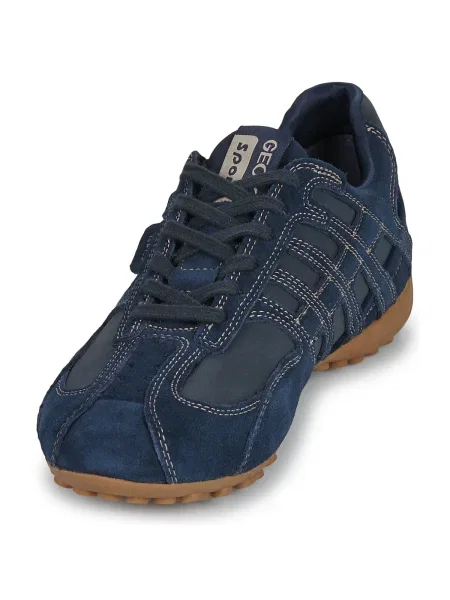 Pantofi Geox cu model piele de șarpe albastru