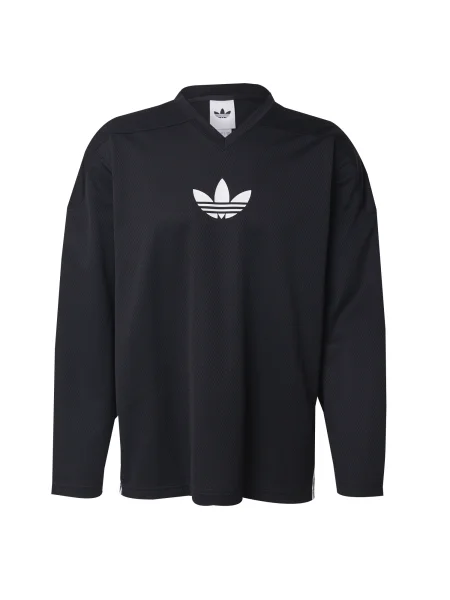Dolgo majica z dolgimi rokavi Adidas Originals z dolgimi rokavi z mrežo črna