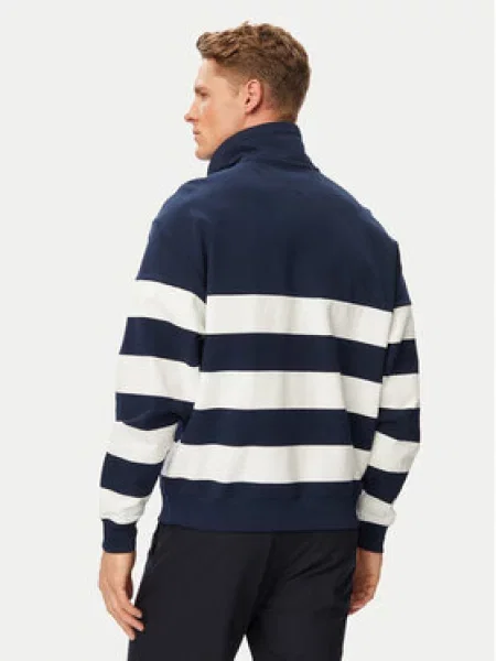 TOMMY HILFIGER Sweater majica mornarsko plava bijela
