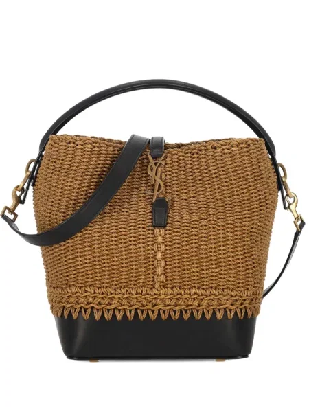 Geantă bucket Saint Laurent maro