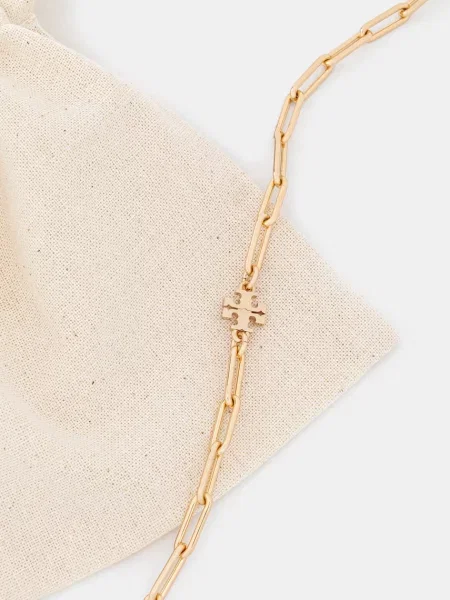 Tory Burch colier placat cu aur Good Luck