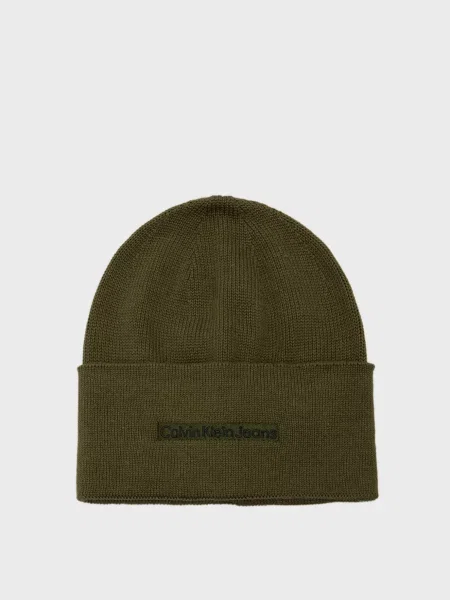 Шапка Calvin Klein Jeans зеленая