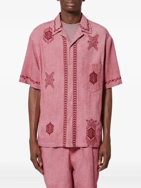 Cămașă Marant cu broderie roz