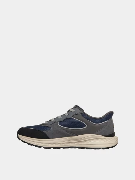 Кожаные повседневные кроссовки Skechers синие