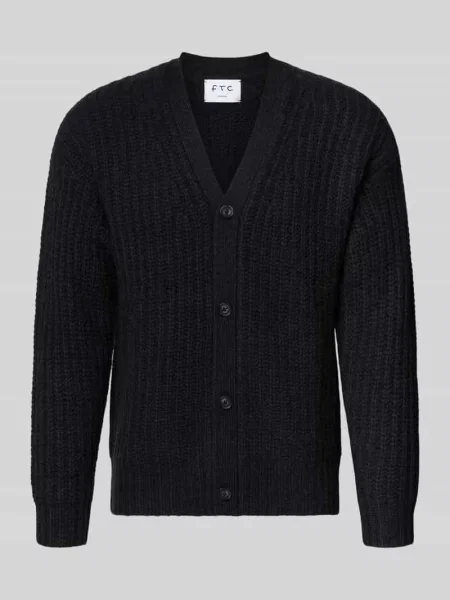 Kardigan z mieszanki kaszmiru z dekoltem w serek Ftc Cashmere