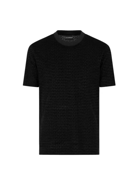 Koszulka Emporio Armani z krótkim rękawem czarna