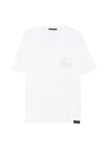 Tricou Low Brand cu broderie alb