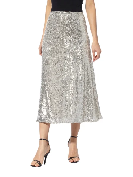 Heine Fustă argintiu