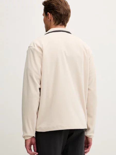 Férfi polár pulóver Jack Wolfskin Sumetro Full Zip oyster. Méret: S bézs
