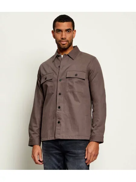 HUGO Cămașă Epoldo | Oversize fit maro