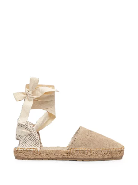 Espadrile Love Moschino cu șireturi din dantelă cu autograf