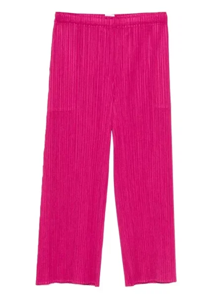 Pantaloni Pleats Please Issey Miyake plisate roz