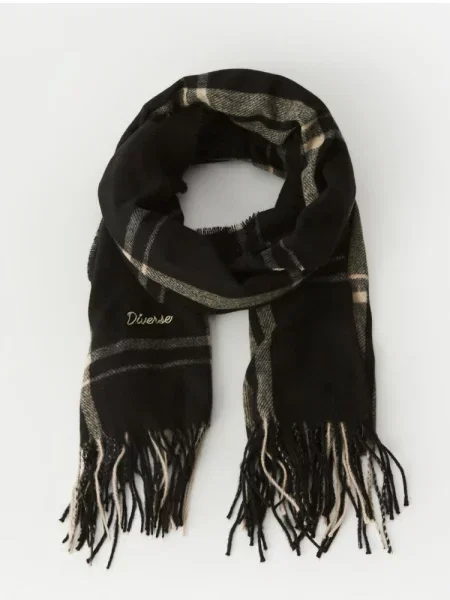 DIVERSE Шарф Віскоза/поліестер чорний