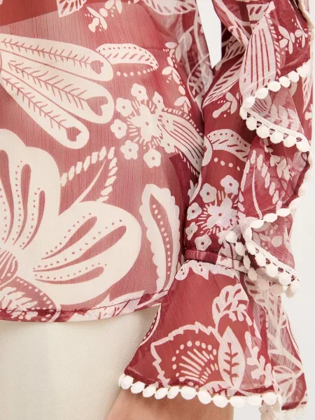 OUI блузка із рюшами