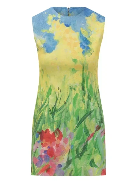 Rochie Msgm cu model floral cu imagine de costum albastru