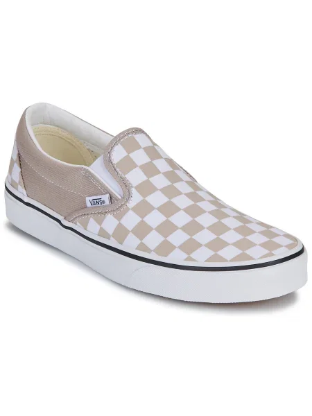 Slip on klasszikus hegyikristály félcipő Vans bézs