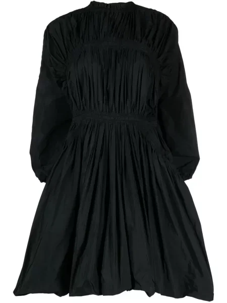 Lung rochie Jil Sander cu mâneci lungi negru