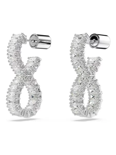 Kolczyki Swarovski szare