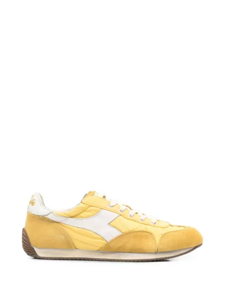 Sneakerși Diadora din piele de căprioară galben