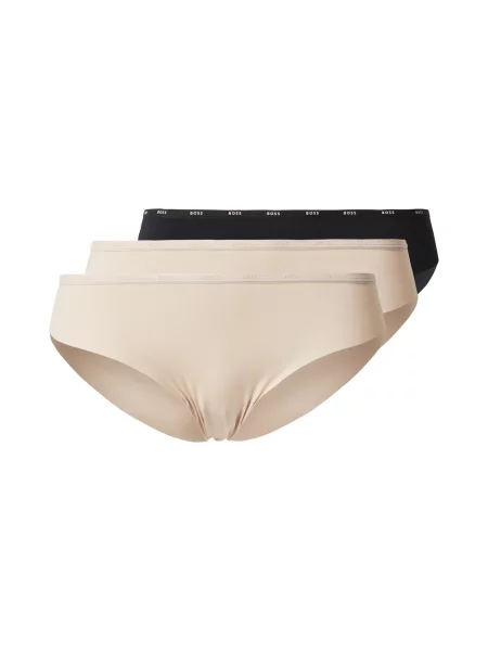 BOSS Slip bej negru