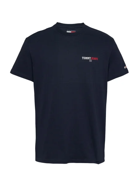 Tommy Jeans Tricou bleumarin / roșu alb