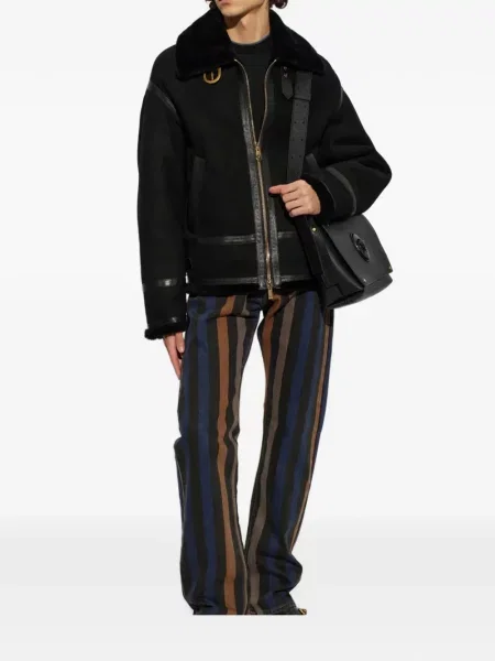Geanta de piele Versace negru